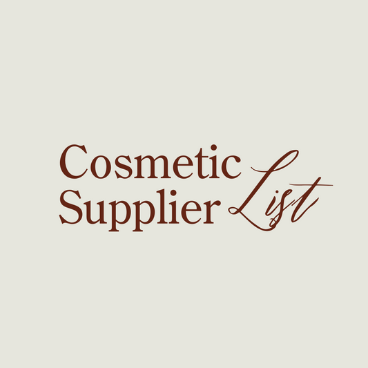 Cosmetics Supplier List