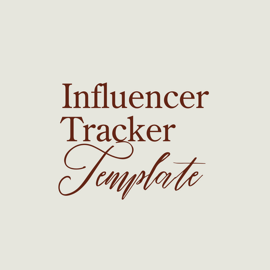 Influencer Tracker Template