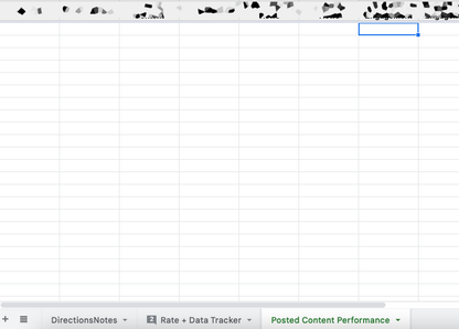 Influencer Tracker Template